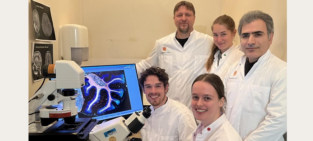 Het onderzoeksteam naar gentherapie als behandeling van VWM onder leiding van dr. Niek van Til