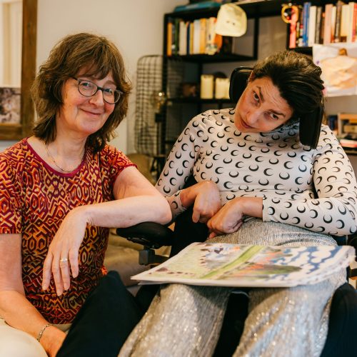 Margarit schrijft Jodokus met haar ogen